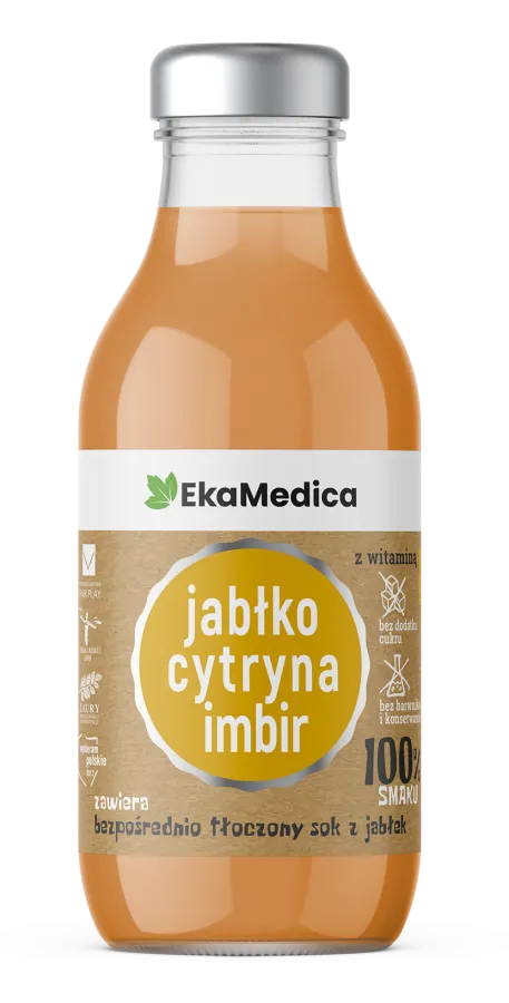 100% smaku jabłko, cytryna, imbir 300ml