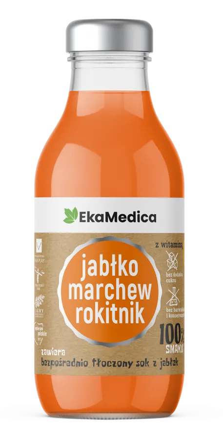 100% smaku jabłko marchew rokitnik 300 ml