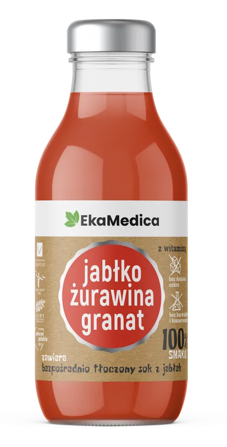 100% smaku jabłko żurawina granat 300 ml