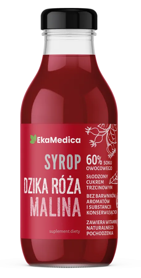 Syrop Dzika Róża Malina 300 ml