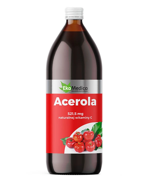 Acerola - Naturalny suplement diety 1000 ml, witaminy na odporność