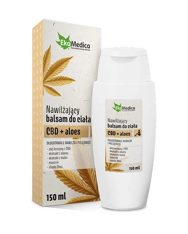Nawilżający balsam do ciała CBD + aloes 150 ml