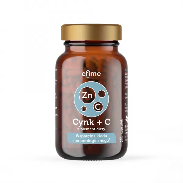 efime Organiczny związek cynku + witamina C, suplement diety EkaMedica
