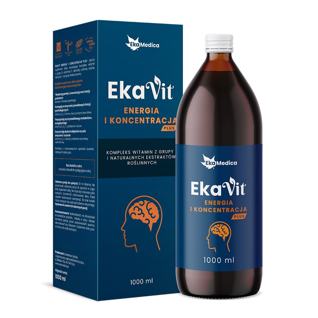 EKAVIT Energia i Koncentracja Plus - tonik witalny 1000 ml