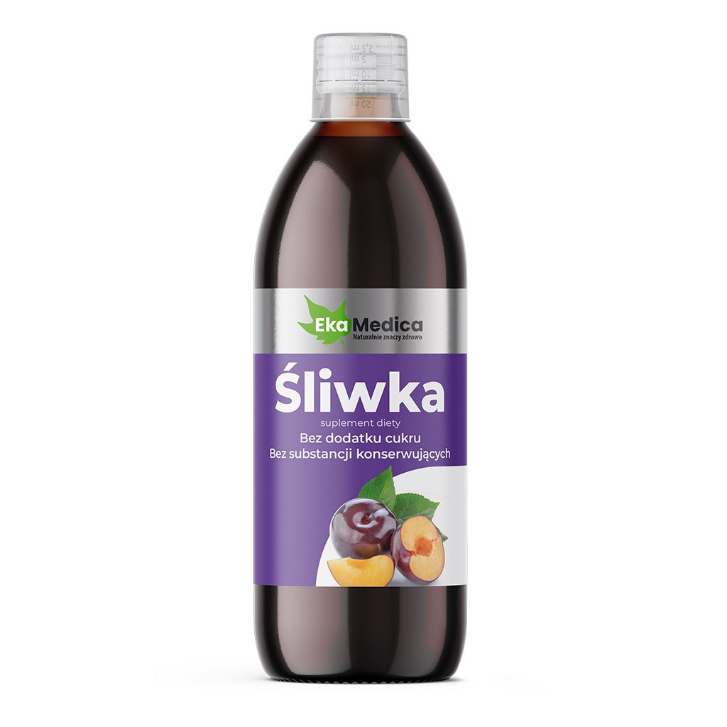 Eka Śliwka, sok ze śliwek z witaminą C - suplement diety 500 ml