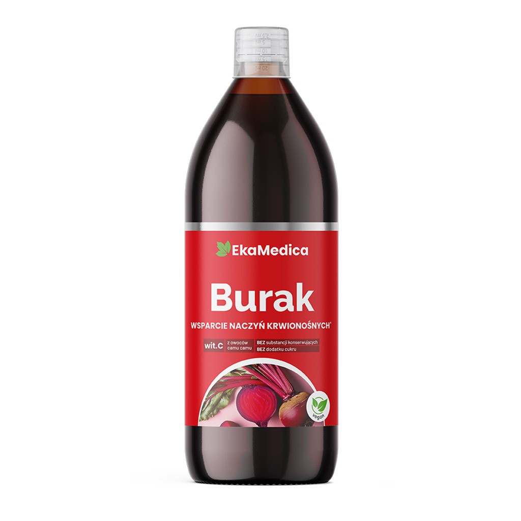 Eka Burak, sok z buraków z witaminą C - suplement diety 1000 ml