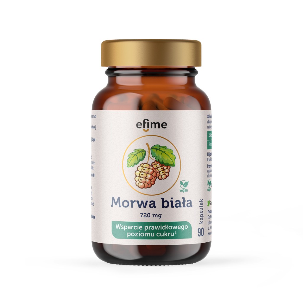 efime Morwa Biała, Prawidłowy poziom cukru - kaps. 90 szt.