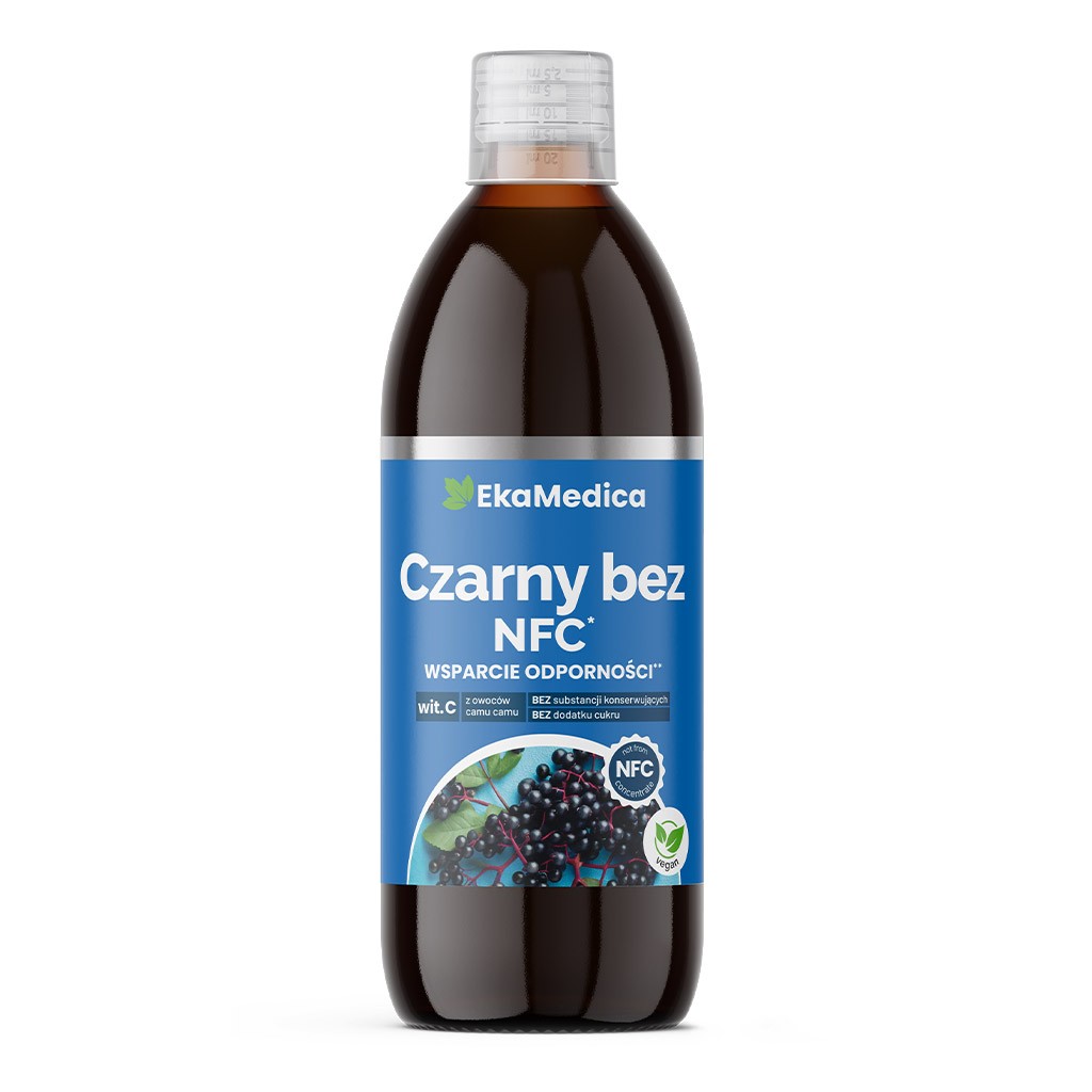 Eka Czarny bez NFC, sok z czarnego bzu z witaminą C - suplement diety 500 ml